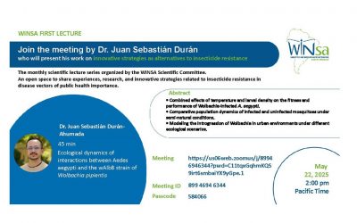 WINSA lecture N°1 by Dr. Juan Sebastián Durán , innovative strategies as alternatives to insecticide resistance